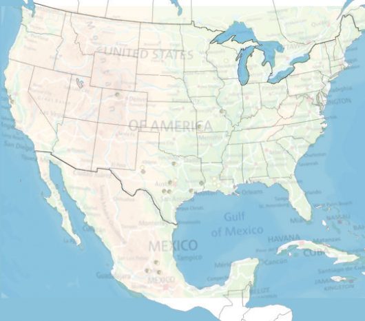 locations where CDPs are in ministry