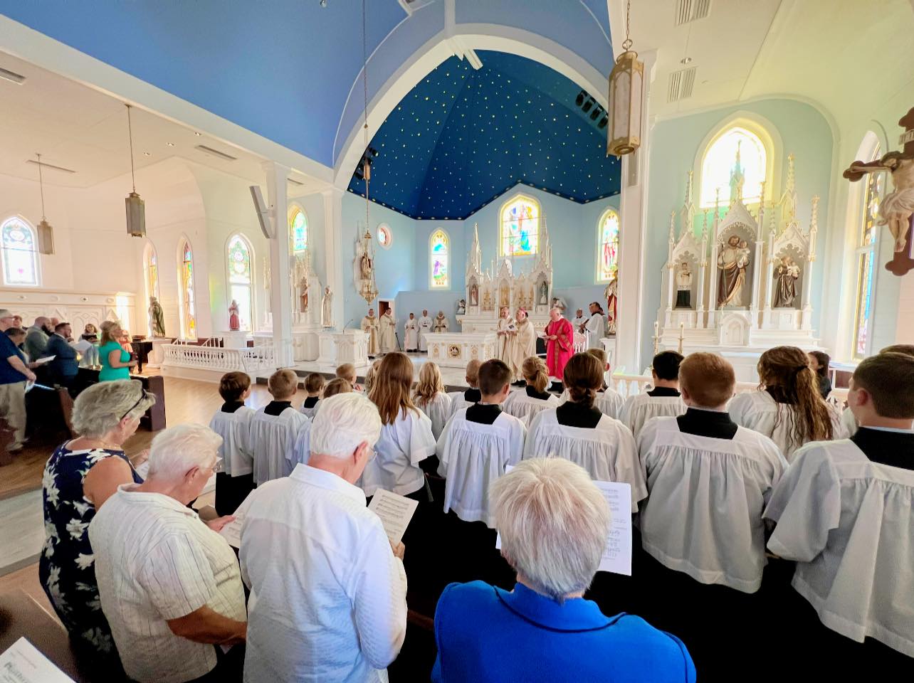 Sisters of Divine Providence Attend the Dedication of the New Church of